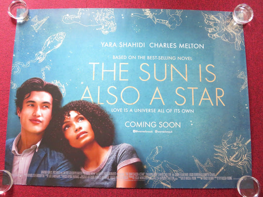 THE SUN IS ALSO A STAR UK QUAD ROLLED POSTER YARA SHAHIDI CHARLES MELTON 2019 Rendezvous Cinema Movie posters