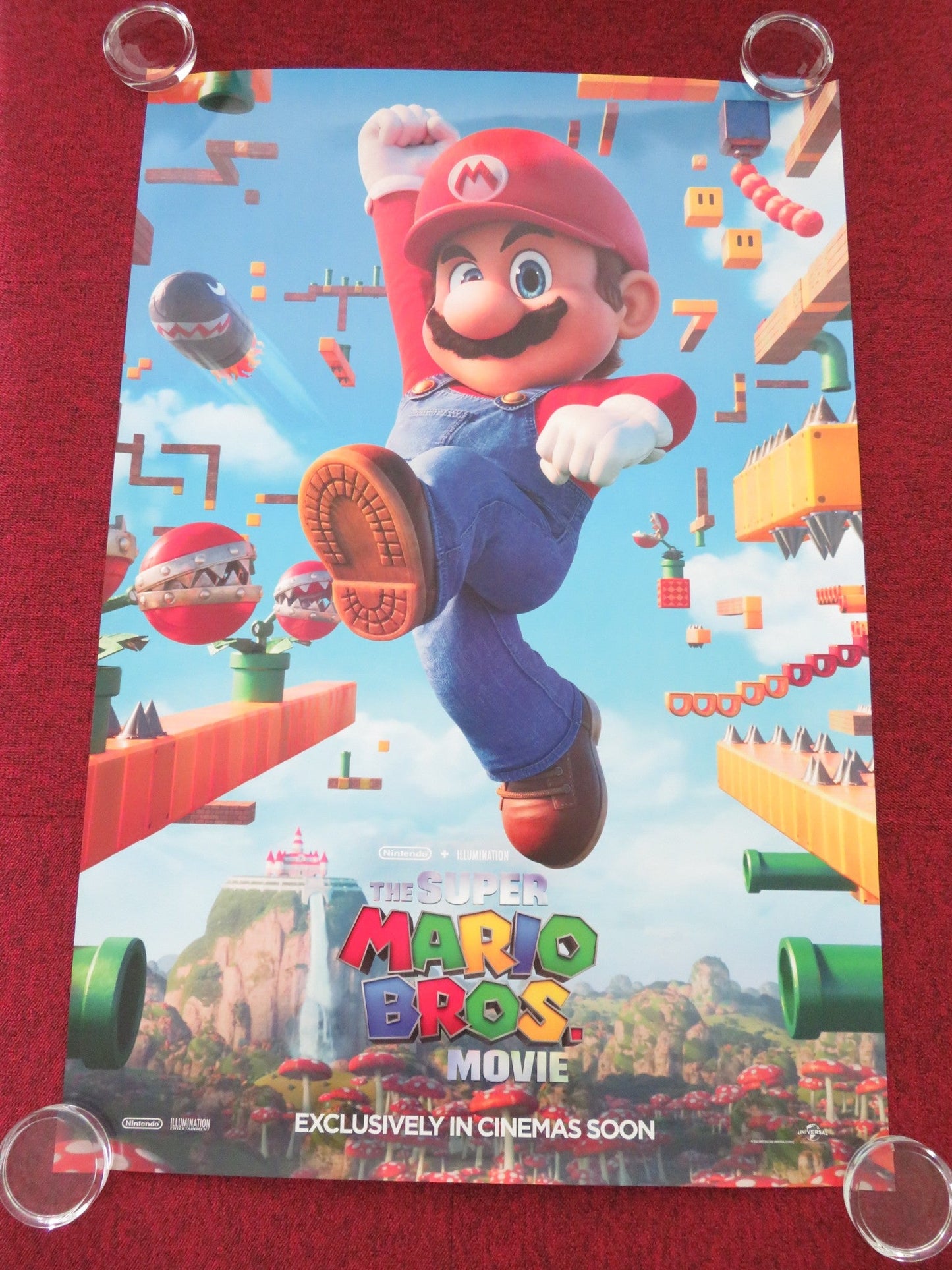 THE SUPER MARIO BROS. MOVIE ONE SHEET ROLLED POSTER JACK BLACK CHRIS PRATT 2023 Movie posters