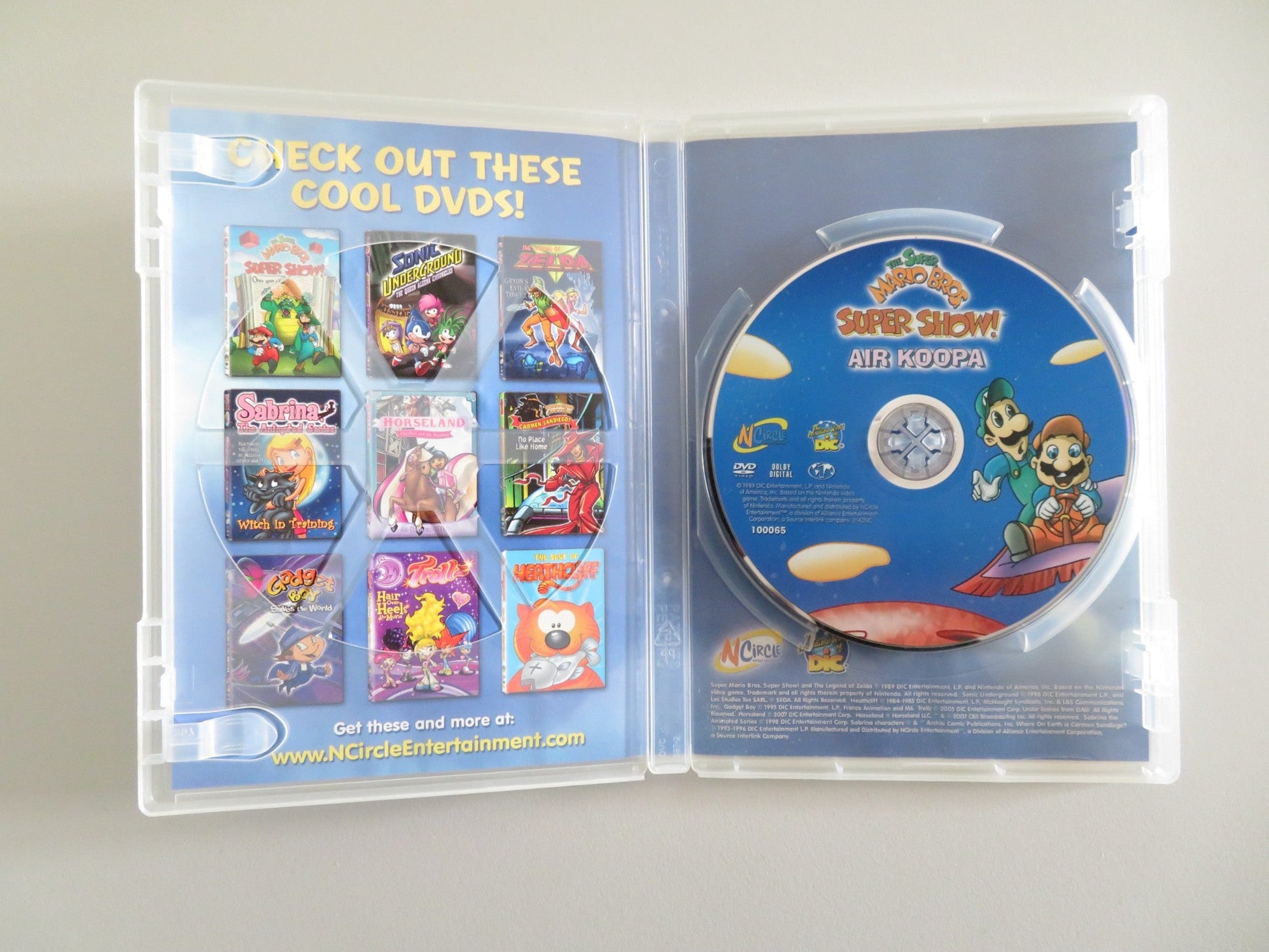 THE SUPER MARIO BROS. SUPER - SHOW! AIR KOOPA (DVD) LOU ALBANO 1989 REGION 1 Movie posters