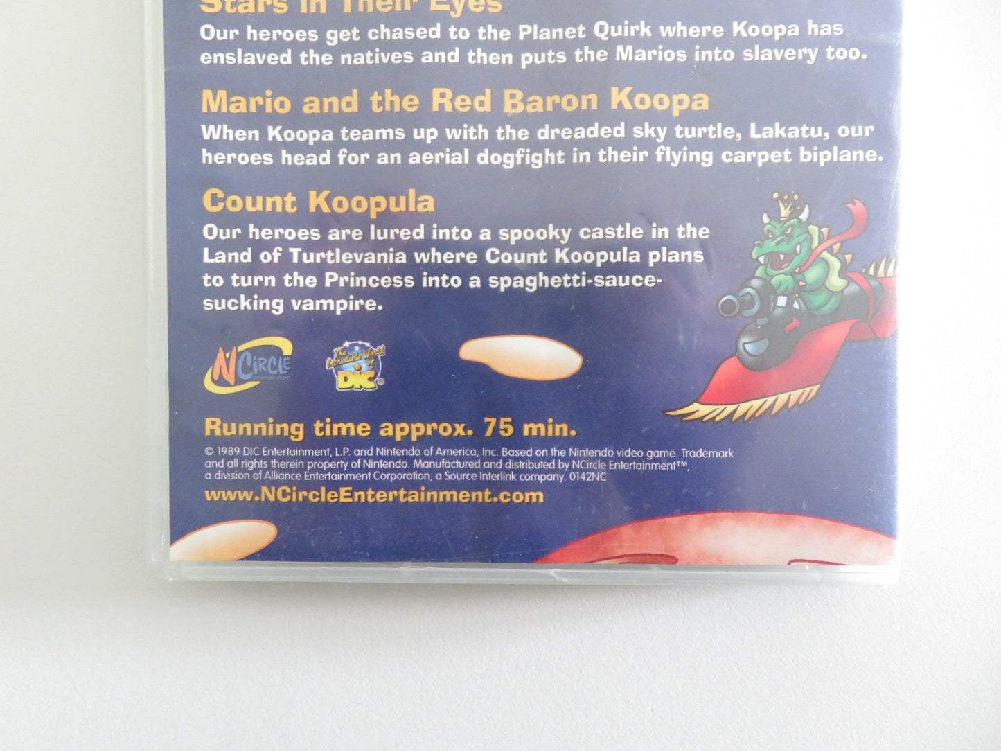 THE SUPER MARIO BROS. SUPER - SHOW! AIR KOOPA (DVD) LOU ALBANO 1989 REGION 1 Movie posters