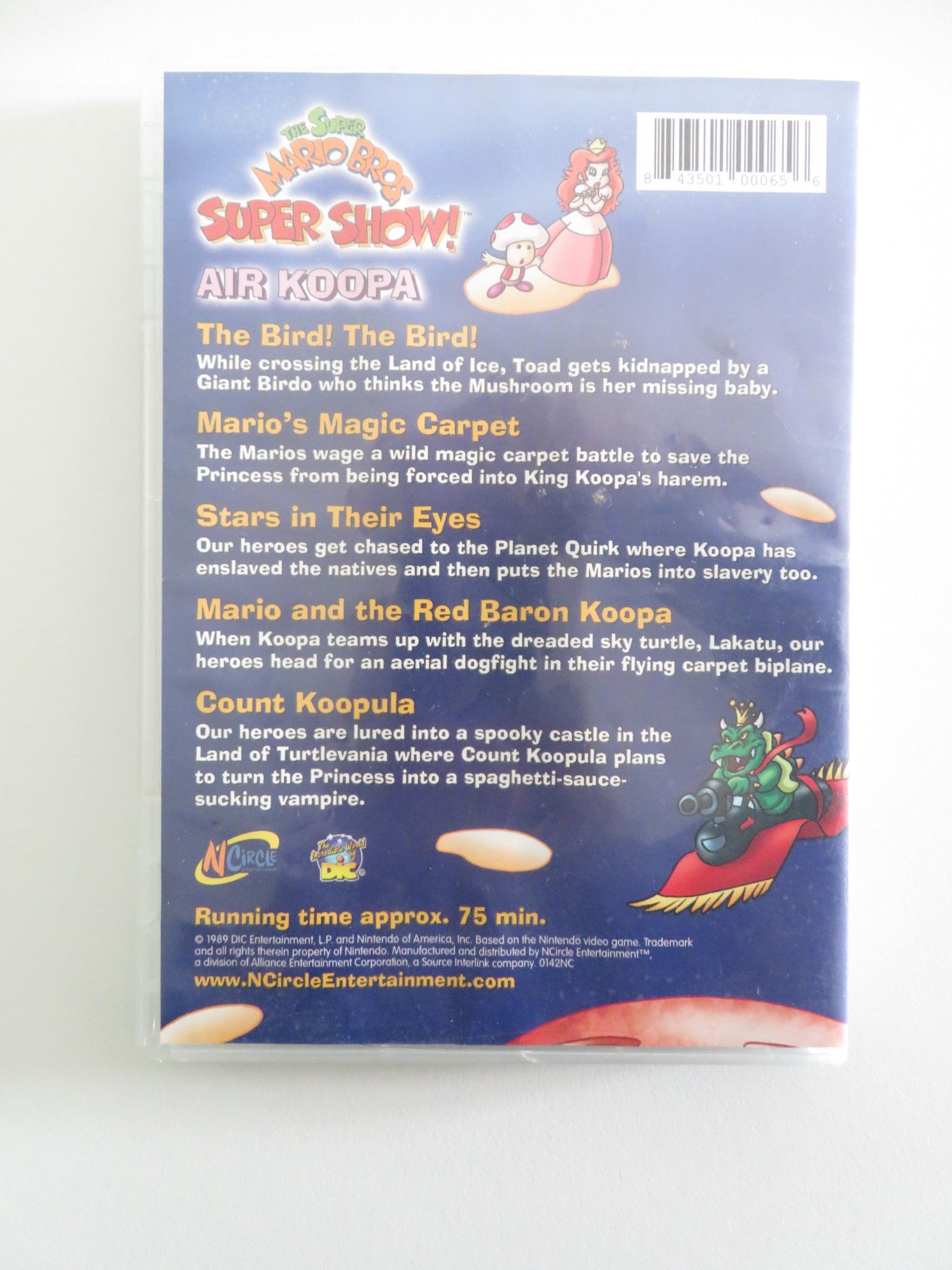 THE SUPER MARIO BROS. SUPER - SHOW! AIR KOOPA (DVD) LOU ALBANO 1989 REGION 1 Movie posters
