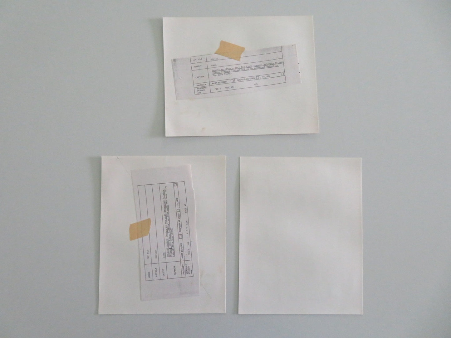 THE SURE THING MOVIE STILL PHOTO LOT OF 3 JOHN CUSACK DAPHNE ZUNIGA 1985 Movie posters