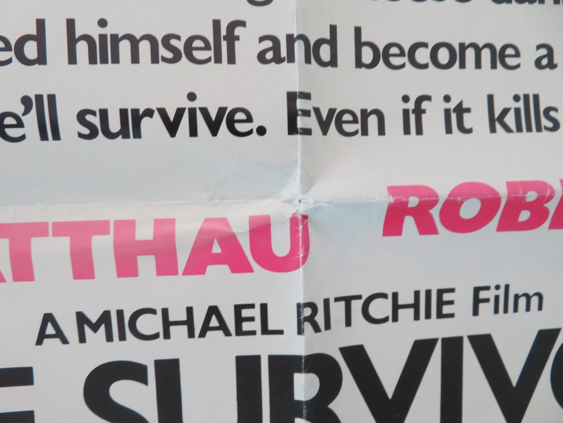 THE SURVIVORS FOLDED US ONE SHEET POSTER ROBIN WILLIAMS WALTER MATTHAU 1983 Movie posters