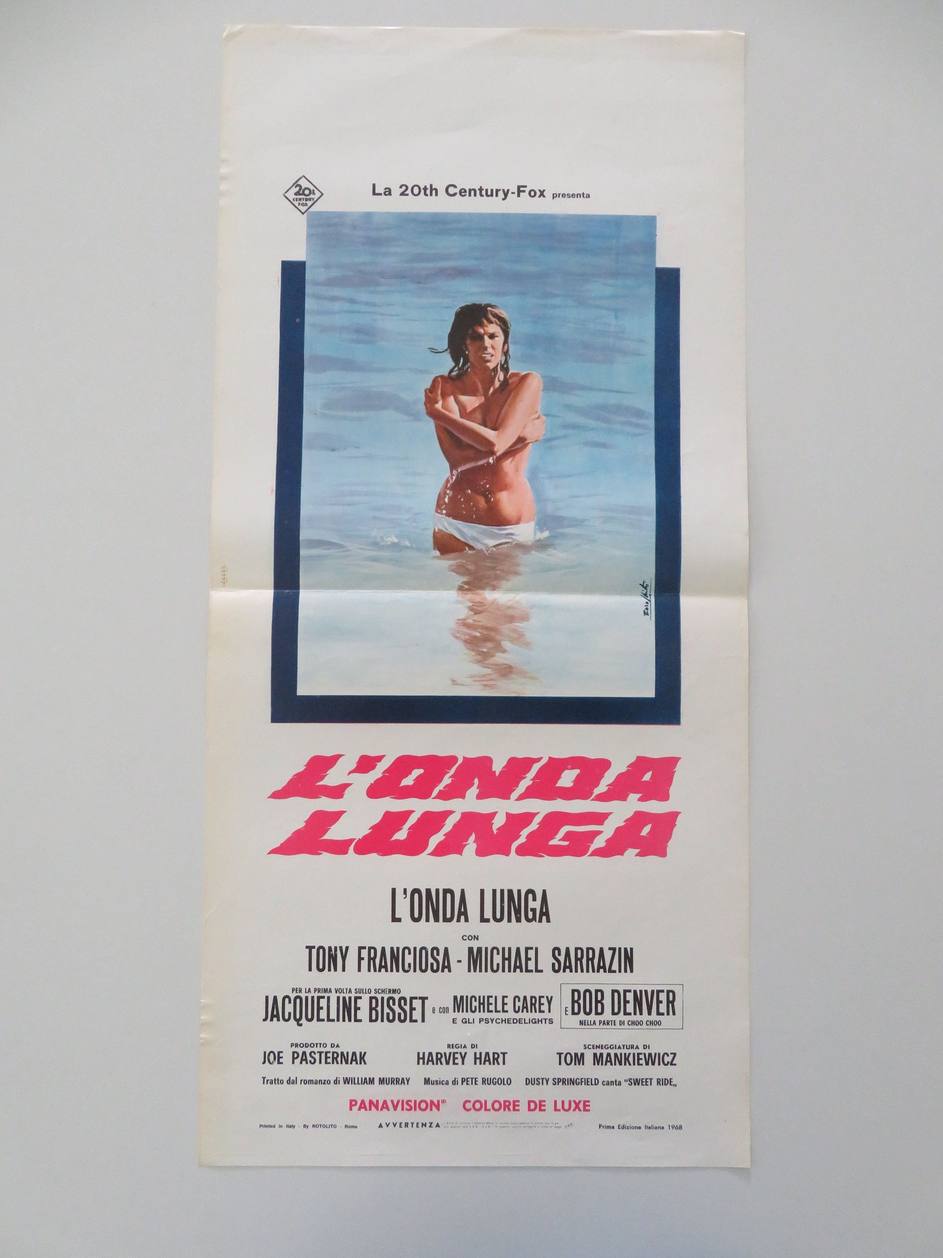 The Sweet Ride Italian Locandina Poster Anthony Franciosa Michael Sarrazin 1968 Movie posters