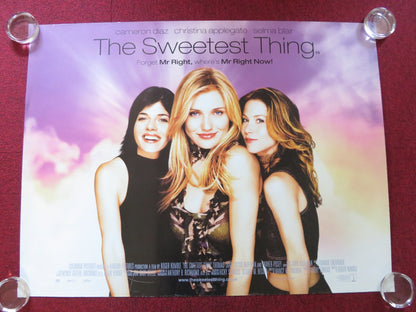 THE SWEETEST THING UK QUAD ROLLED POSTER CAMERON DIAZ CHRISTINA APPLEGATE 2002 Rendezvous Cinema Movie posters