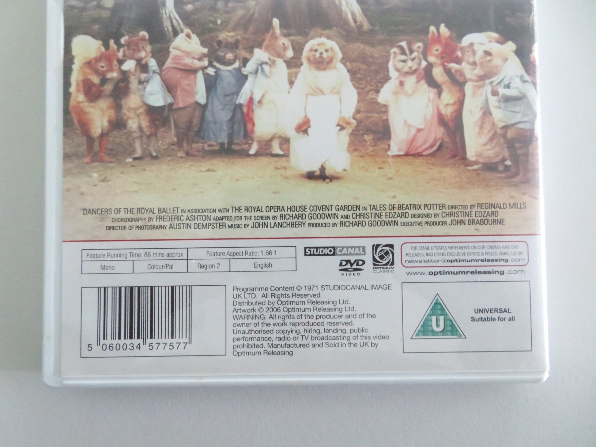 THE TALES OF BEATRIX POTTER (DVD) THE ROYAL BALLET F. ASHTON 1971 REGION 2 Movie posters