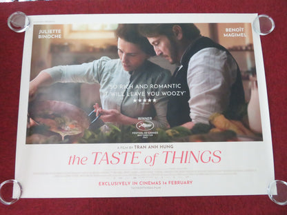 The Taste of Things UK Quad Rolled Poster Juliette Binoche Benoît Magimel 2023 Movie posters