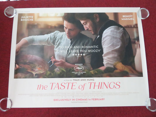 The Taste of Things UK Quad Rolled Poster Juliette Binoche Benoît Magimel 2023 Movie posters