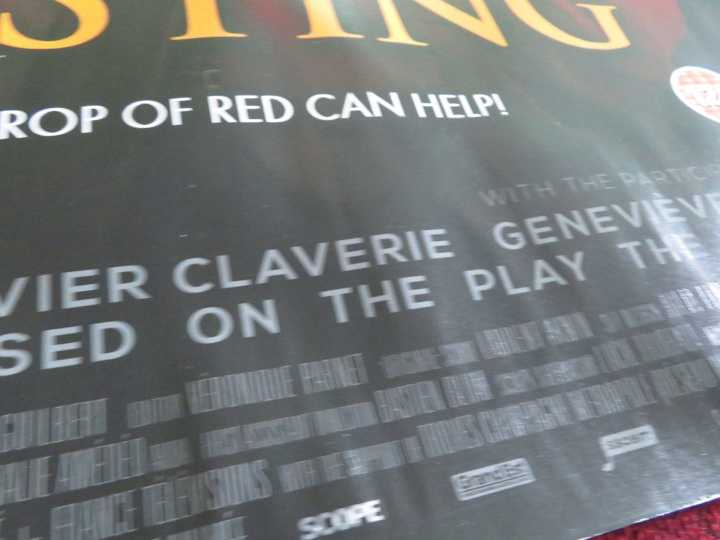 THE TASTING UK QUAD ROLLED POSTER ISABELLE CARRE BERNARD CAMPAN 2022 Movie posters