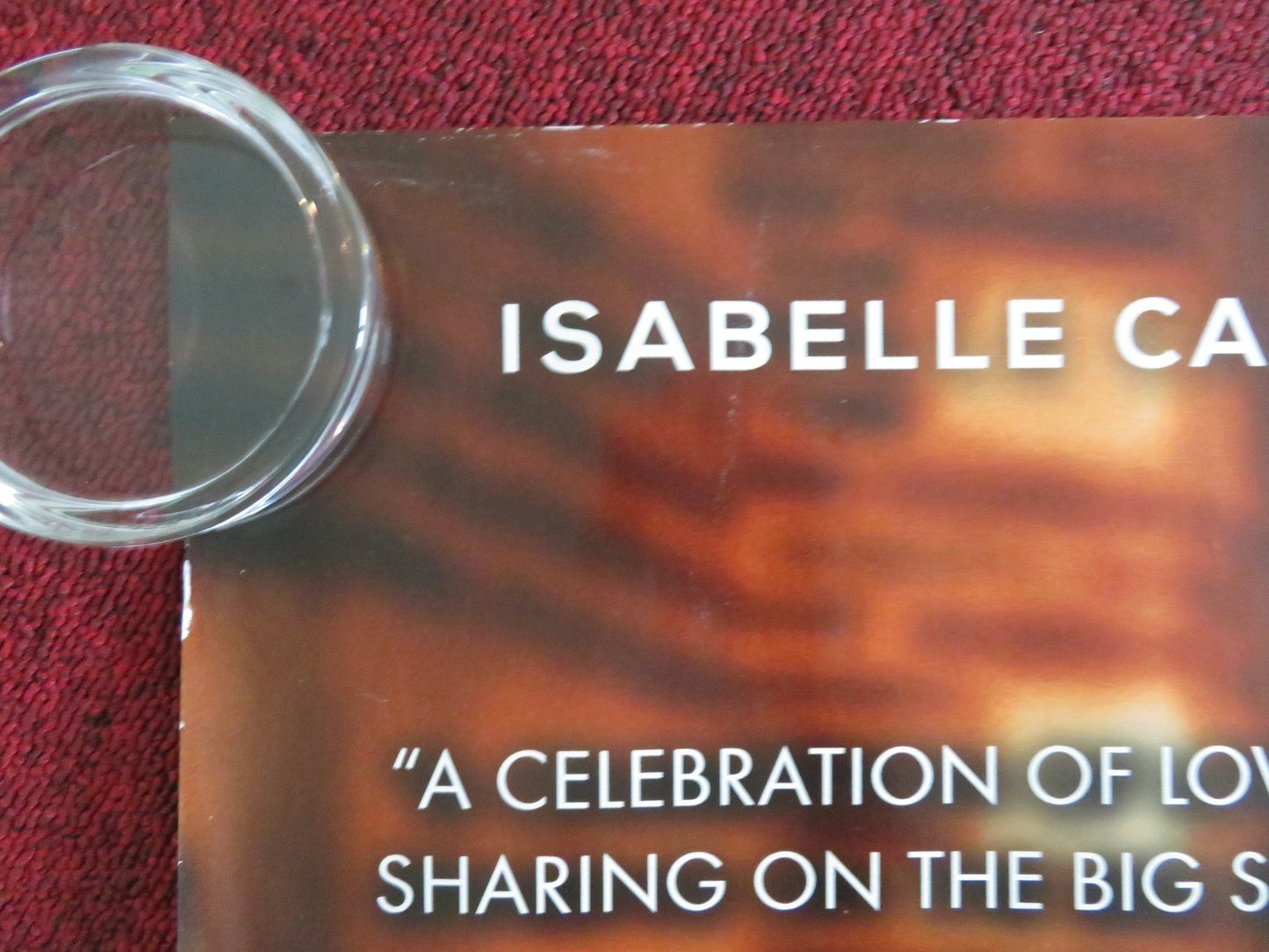 THE TASTING UK QUAD ROLLED POSTER ISABELLE CARRE BERNARD CAMPAN 2022 Movie posters