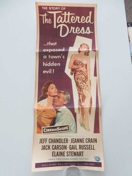 The Tattered Dress US Insert Poster Jeff Chandler Jeanne Crain 1957 Movie posters