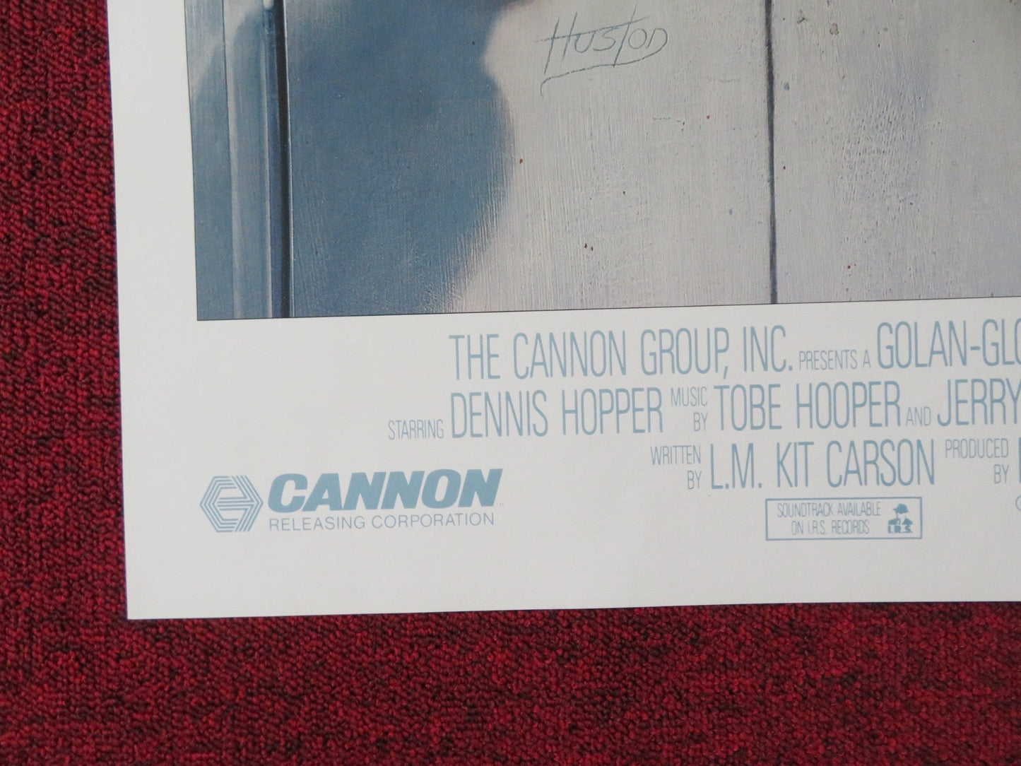 THE TEXAS CHAINSAW MASSACRE PART 2 FOLDED US ONE SHEET POSTER CANNON HOPPER 1986 Rendezvous Cinema Movie posters