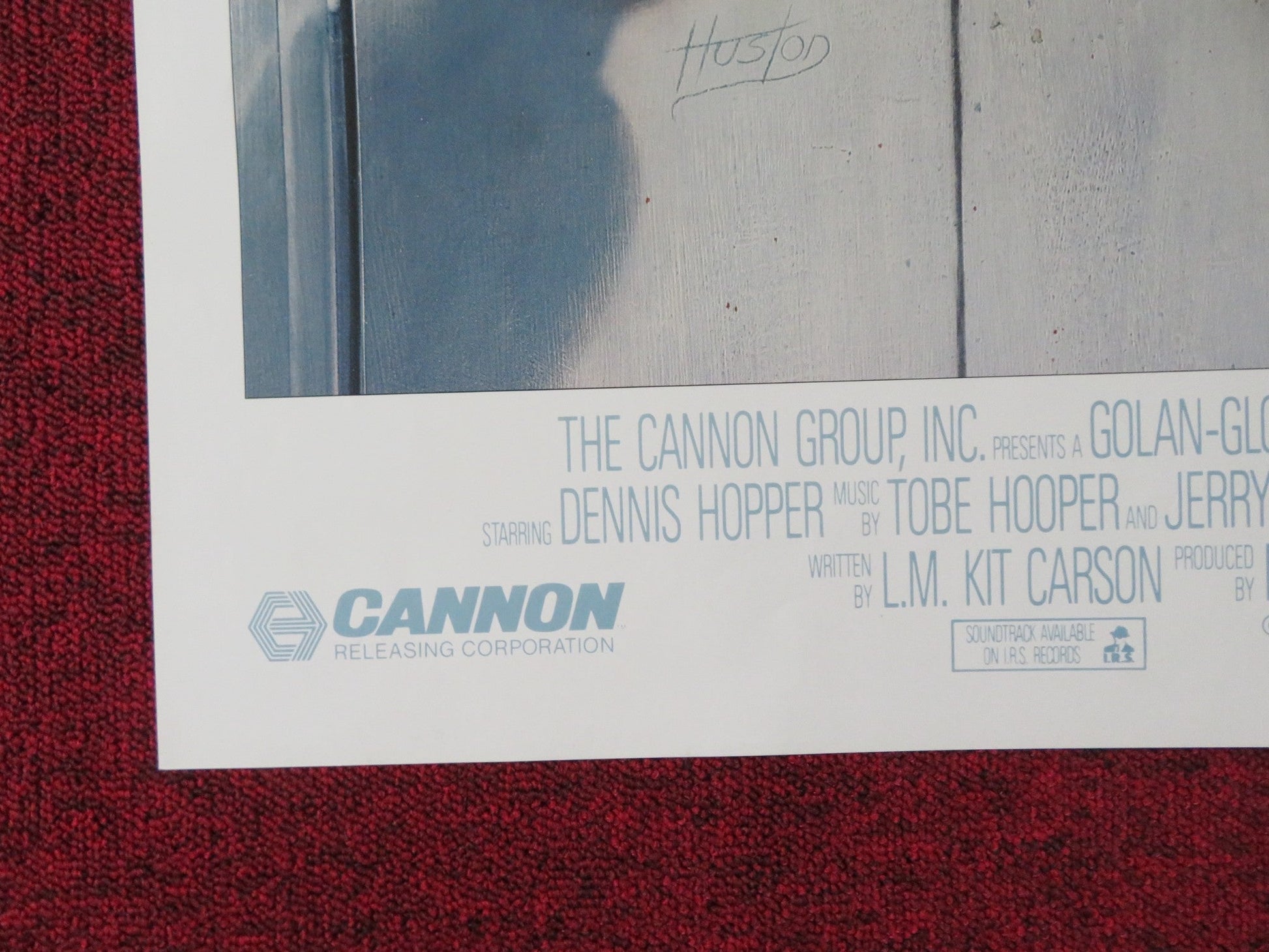 THE TEXAS CHAINSAW MASSACRE PART 2 FOLDED US ONE SHEET POSTER CANNON HOPPER 1986 Rendezvous Cinema Movie posters