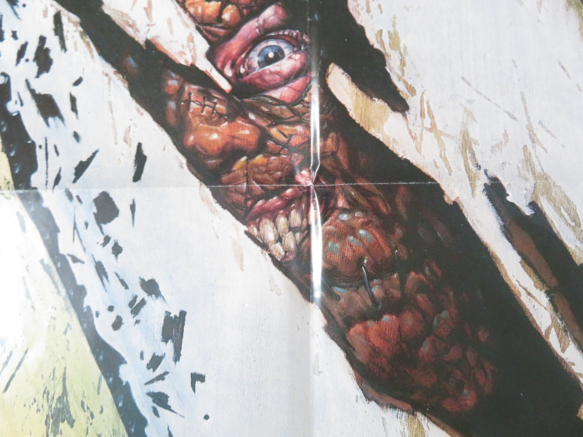 THE TEXAS CHAINSAW MASSACRE PART 2 FOLDED US ONE SHEET POSTER CANNON HOPPER 1986 Rendezvous Cinema Movie posters