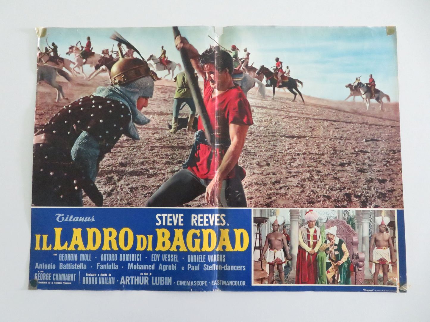 The Thief of Baghdad - B Italian Fotobusta Poster Steve Reeves Giorgia Moll 1961 Movie posters