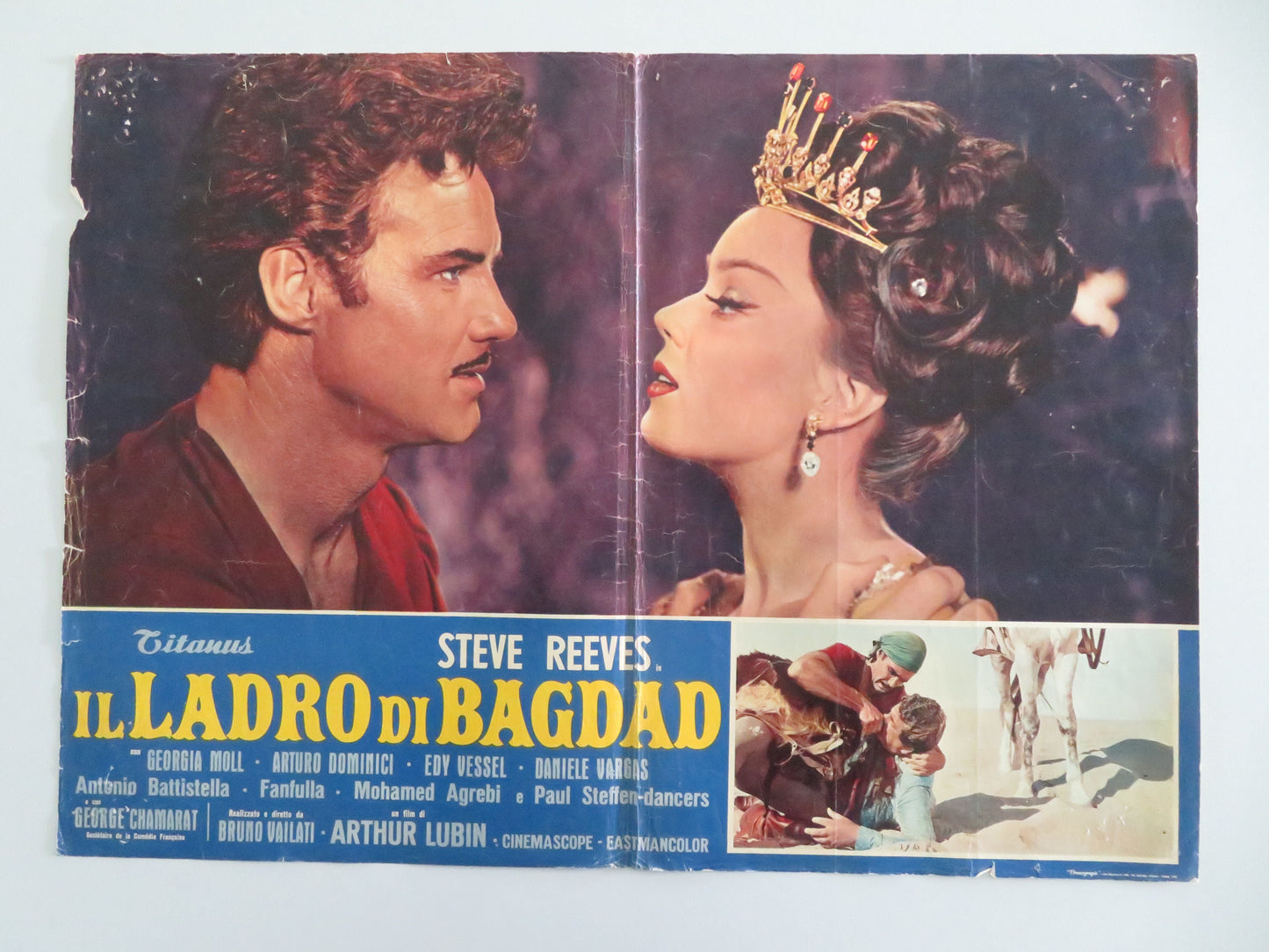 The Thief of Baghdad - C Italian Fotobusta Poster Steve Reeves Giorgia Moll 1961 Movie posters