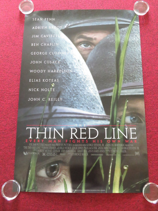 THE THIN RED LINE - VERSION B US ONE SHEET ROLLED POSTER SEAN PENN A. BRODY 1998 Movie posters