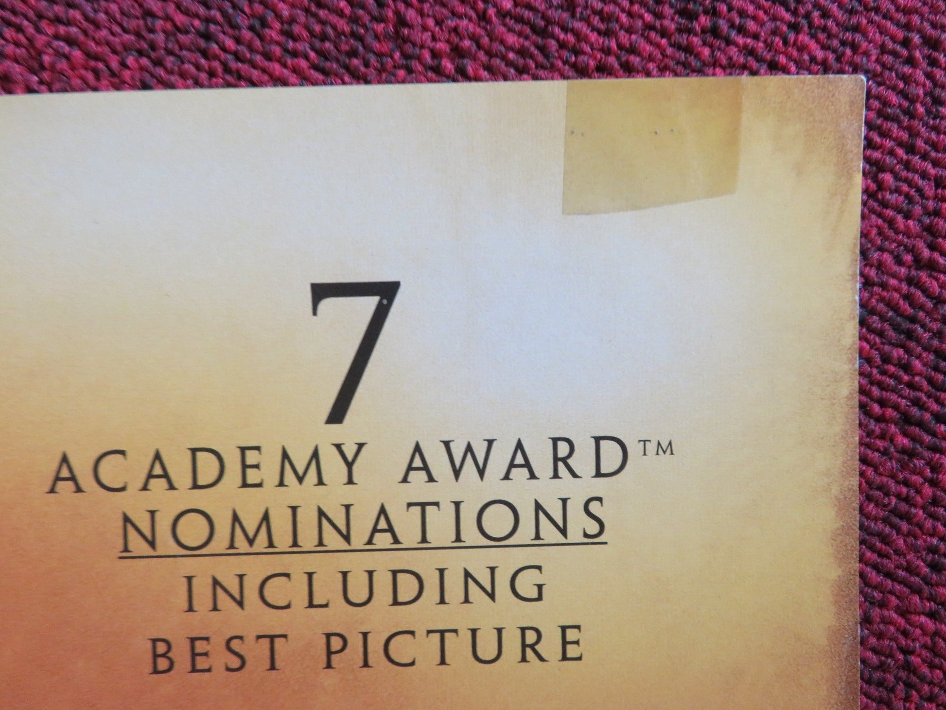 THE THIN RED LINE VHS VIDEO POSTER SEAN PENN ADRIEN BRODY 1998 Rendezvous Cinema Movie posters