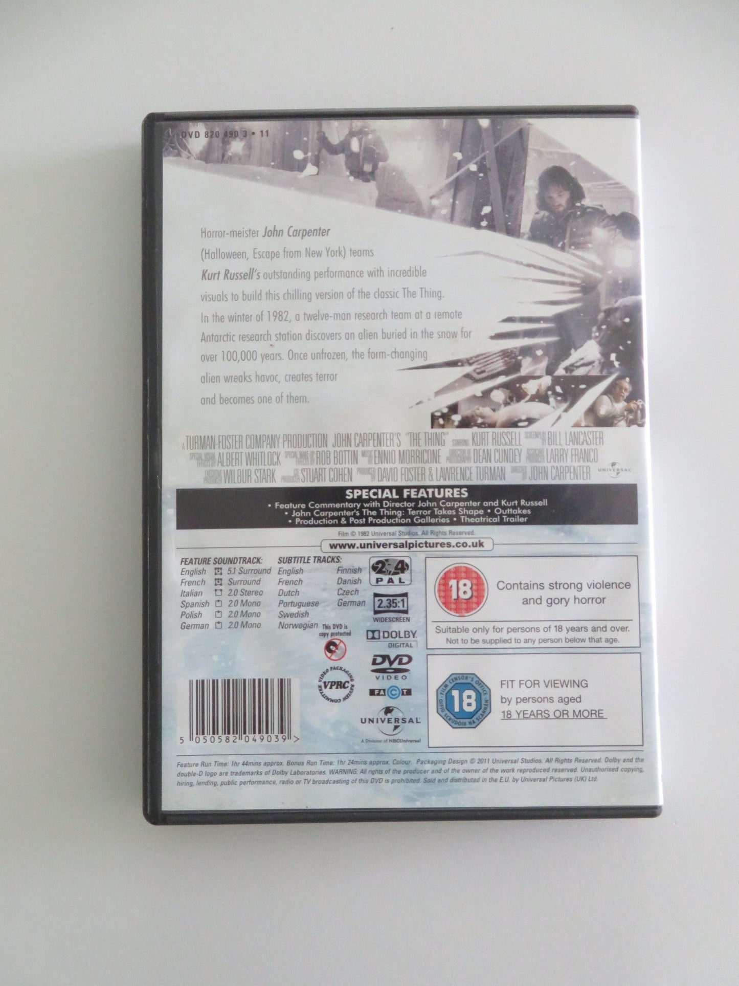 THE THING (DVD) KURT RUSSELL WILFORD BRIMLEY 1982 REGION 2, 4 Movie posters