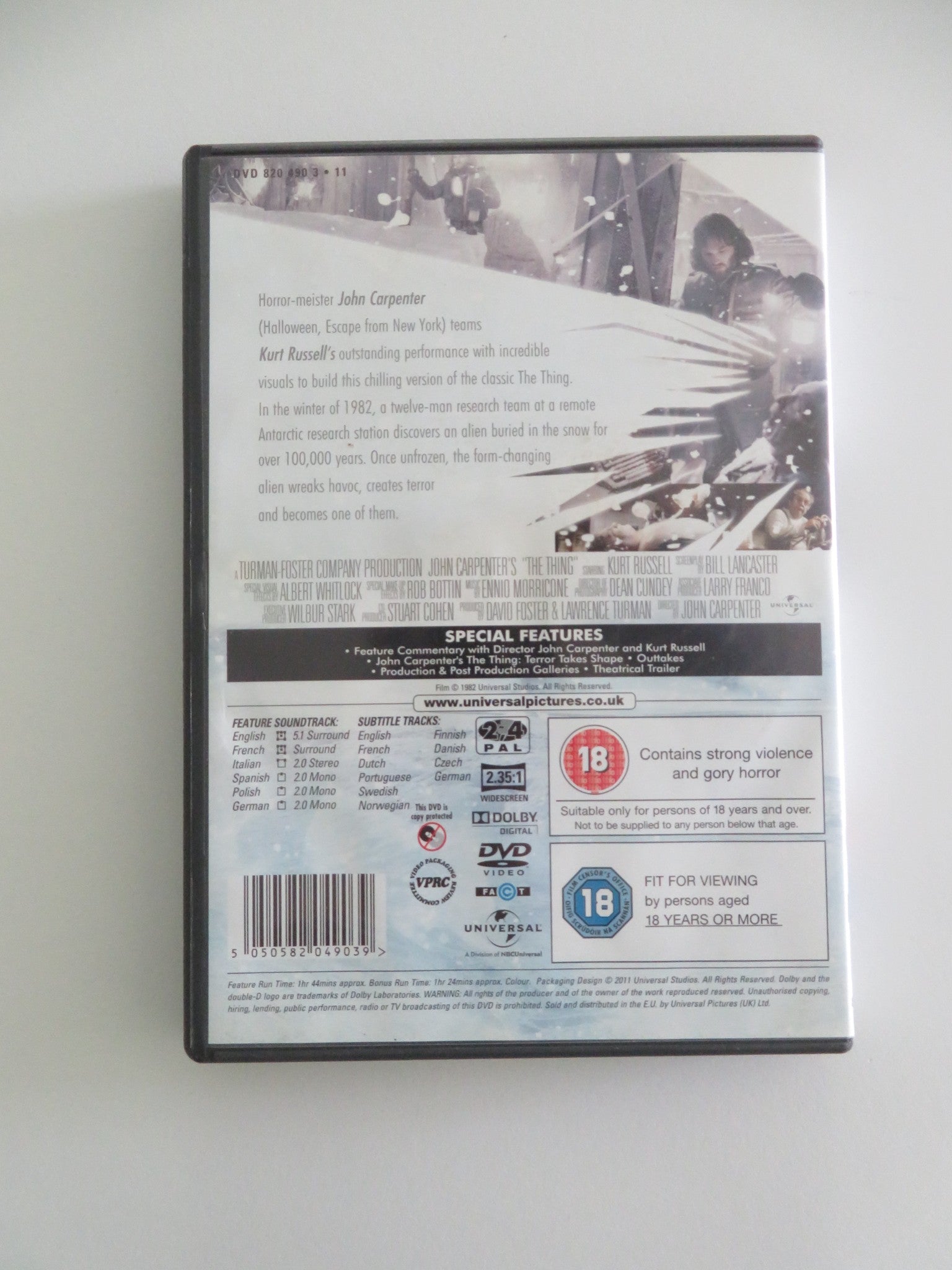 THE THING (DVD) KURT RUSSELL WILFORD BRIMLEY 1982 REGION 2, 4 Movie posters