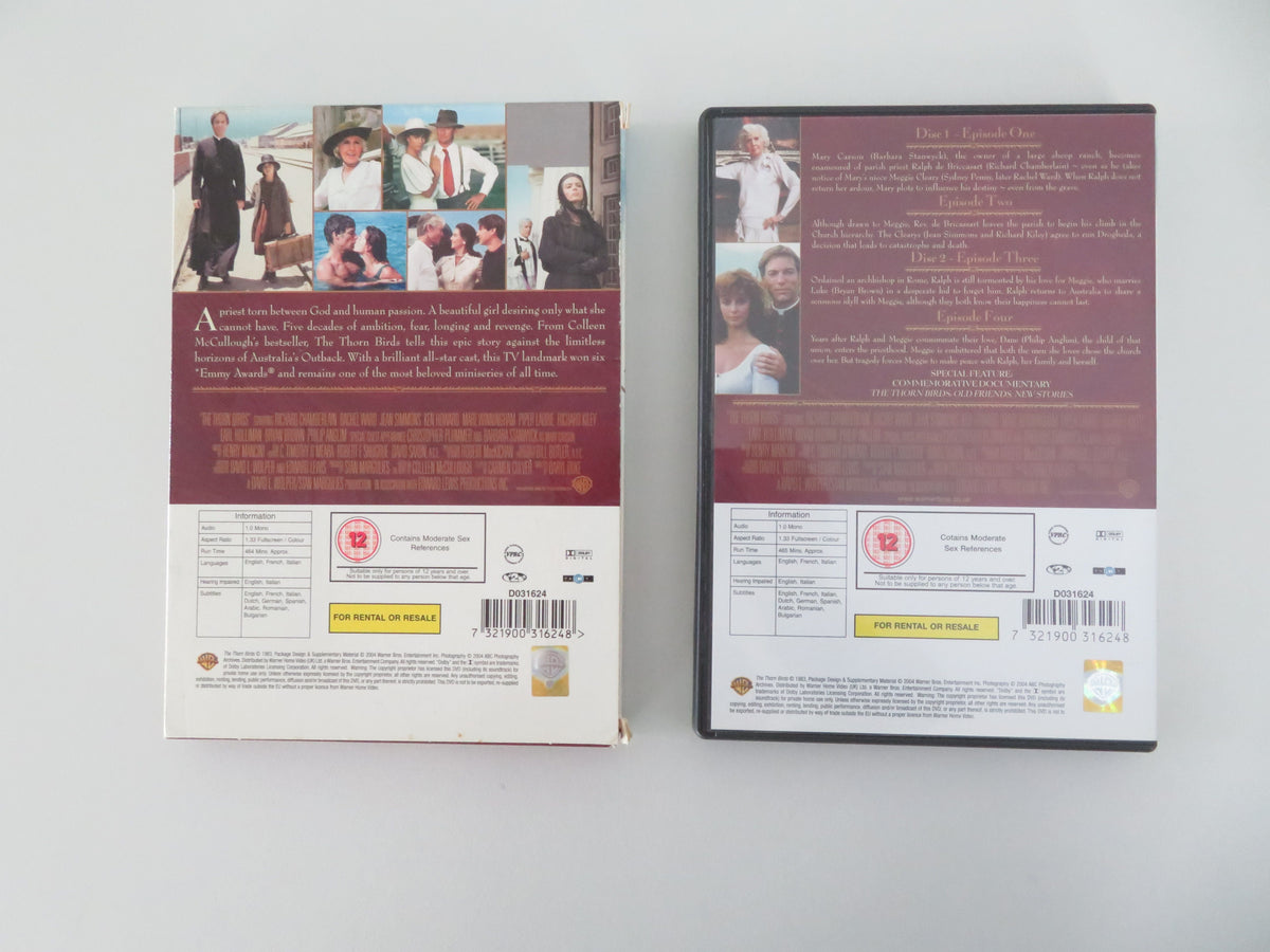 The Thorn Birds - B (DVD) Richard Chamberlain Rachel Ward 1983 Region 2 Movie posters