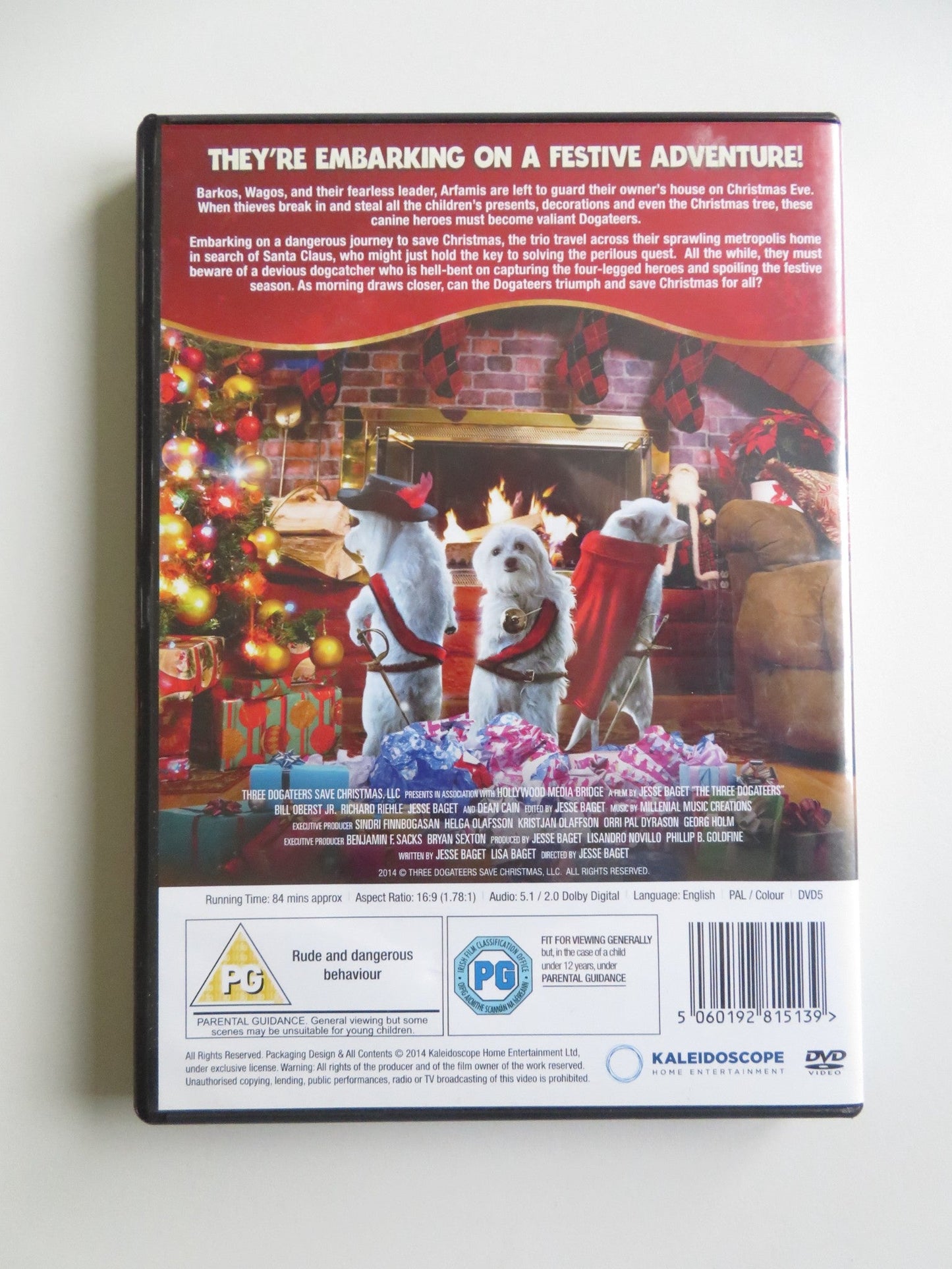 THE THREE DOGATEERS SAVE CHRISTMAS (DVD) DEAN CAIN RICHARD RIEHLE 2014 REGION 2 - Rendezvous Cinema