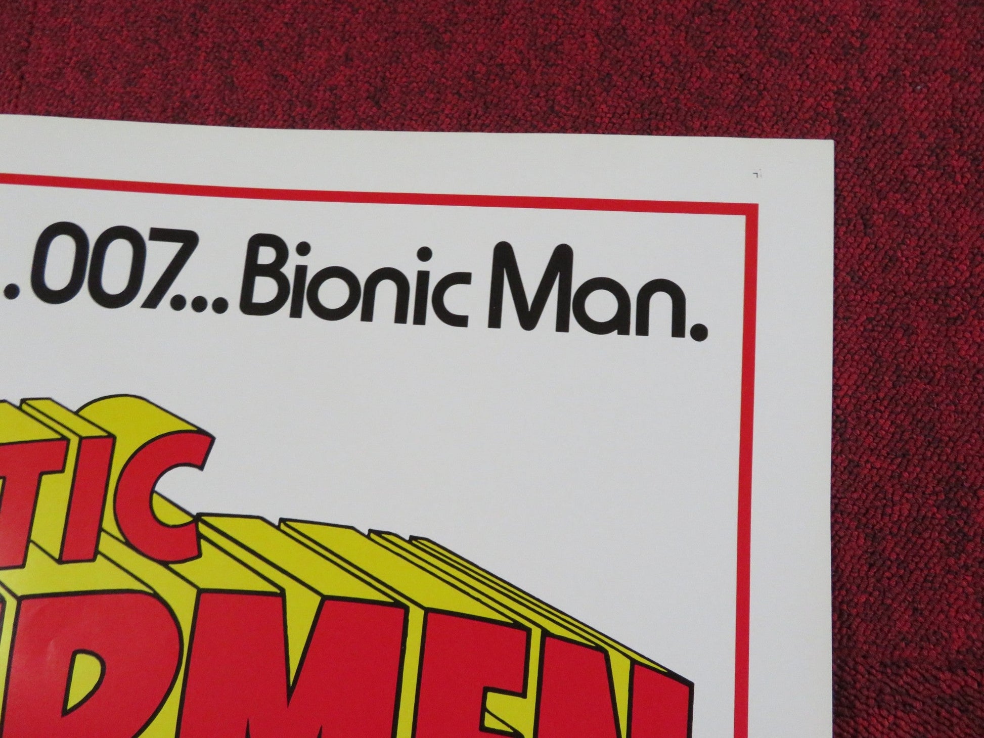 THE THREE FANTASTIC SUPERMEN FOLDED US ONE SHEET POSTER TONY KENDALL R1976 Rendezvous Cinema Movie posters