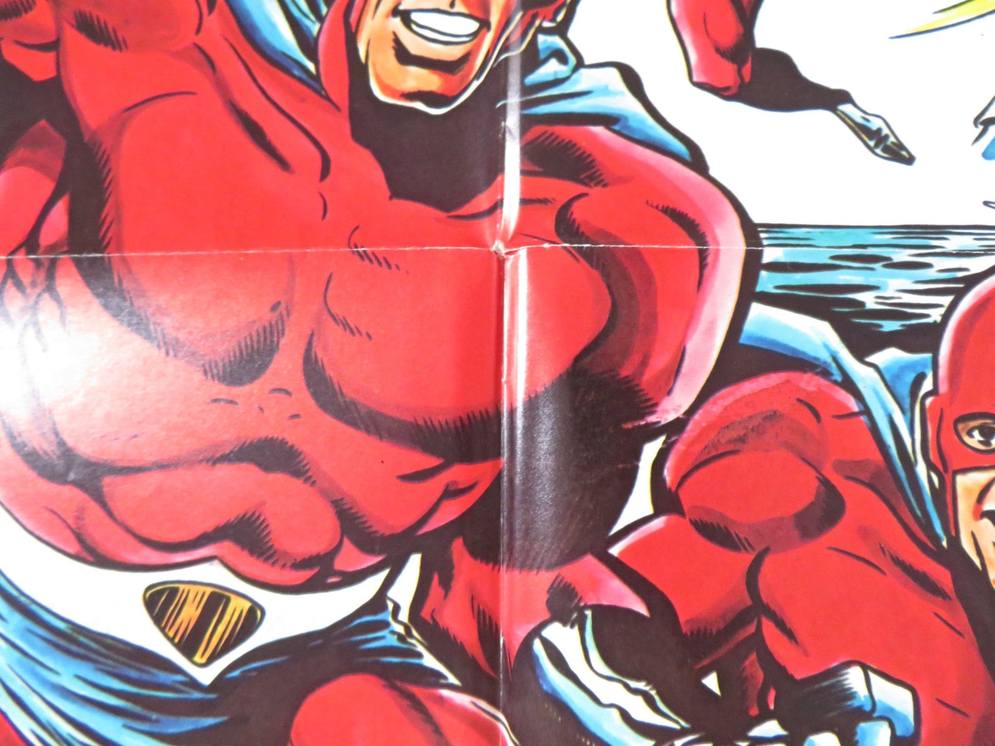 THE THREE FANTASTIC SUPERMEN FOLDED US ONE SHEET POSTER TONY KENDALL R1976 Rendezvous Cinema Movie posters