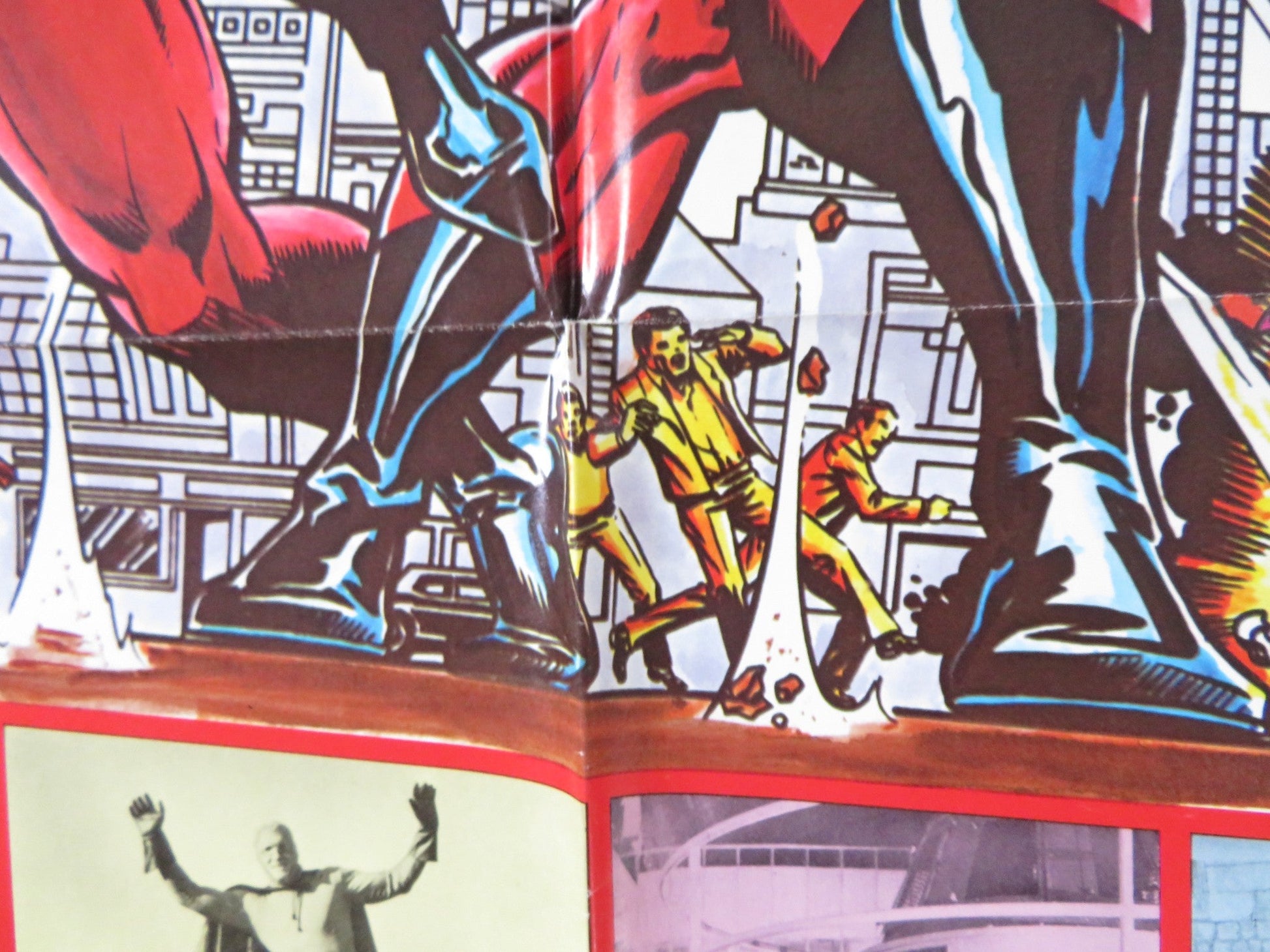 THE THREE FANTASTIC SUPERMEN FOLDED US ONE SHEET POSTER TONY KENDALL R1976 Rendezvous Cinema Movie posters