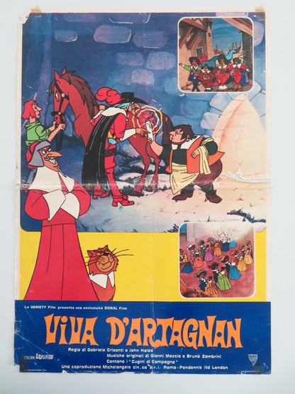 THE THREE MUSKETEERS ITALIAN FOTOBUSTA POSTER PERRIN MICHEL DUCHAUSSOY 1974 Movie posters