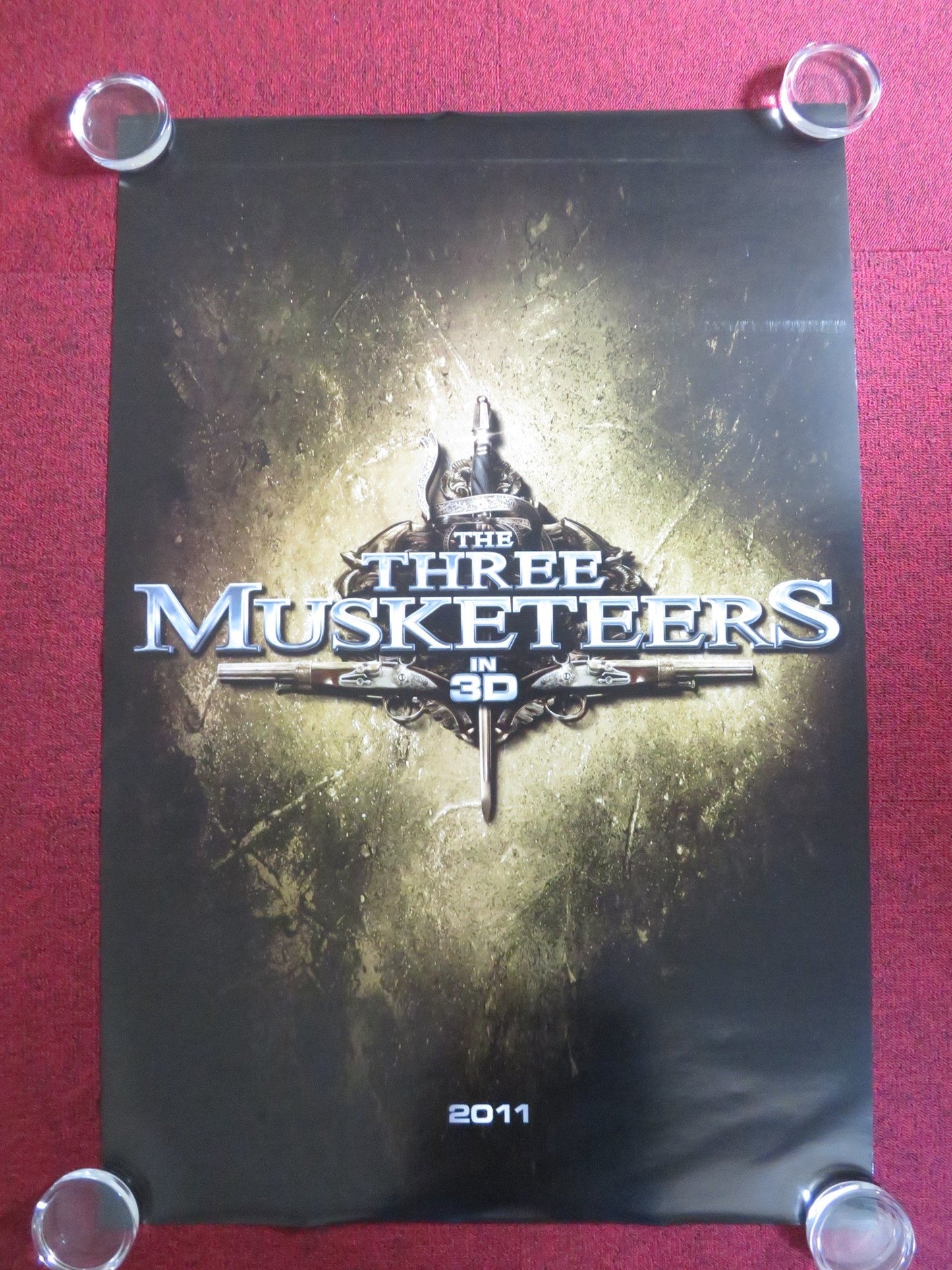 THE THREE MUSKETEERS US ONE SHEET ROLLED POSTER LUKE EVANS ORLANDO BLOOM 2011 Rendezvous Cinema Movie posters
