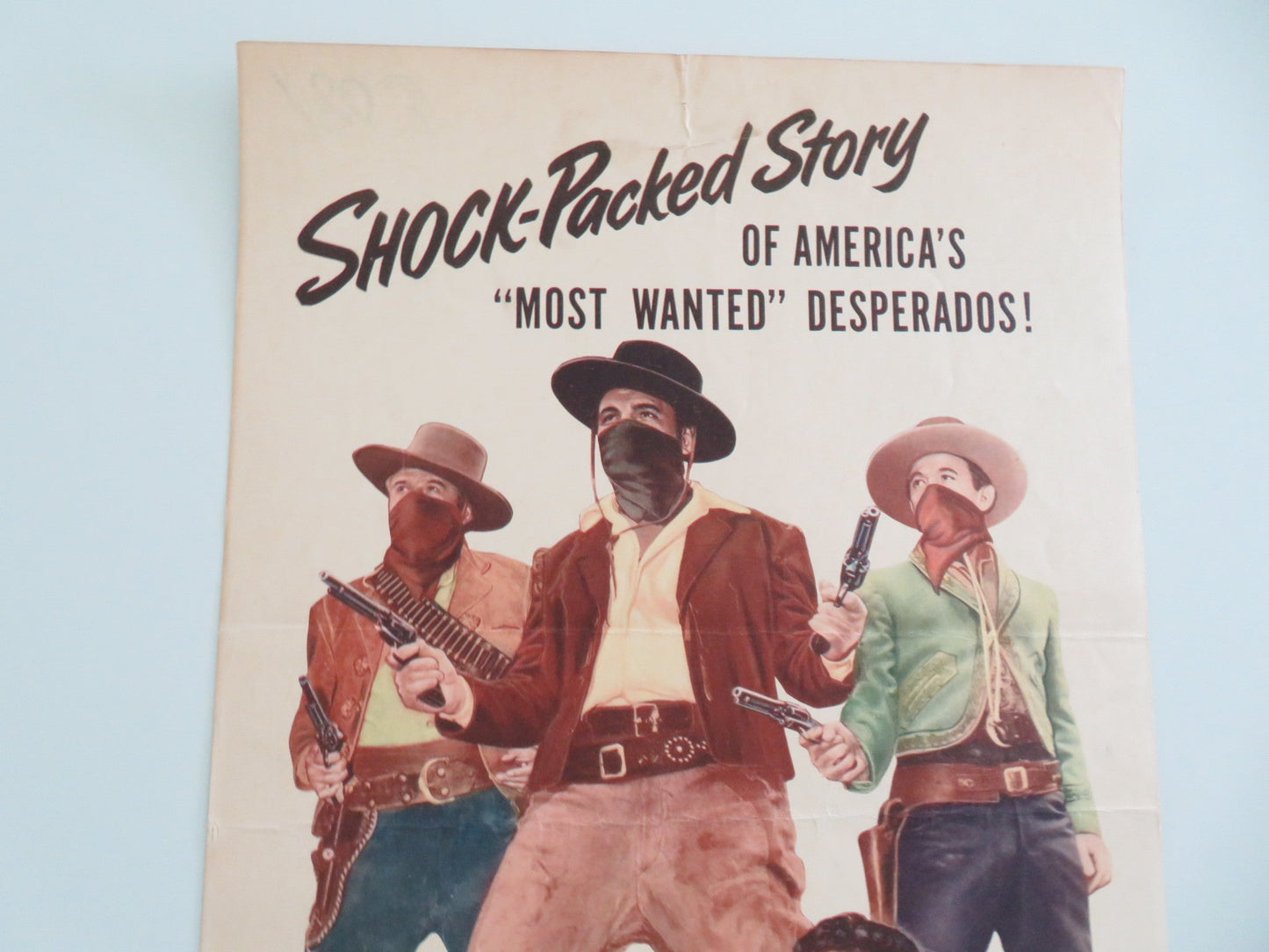 The Three Outlaws US Insert Poster Neville Brand Alan Hale 1956 Movie posters