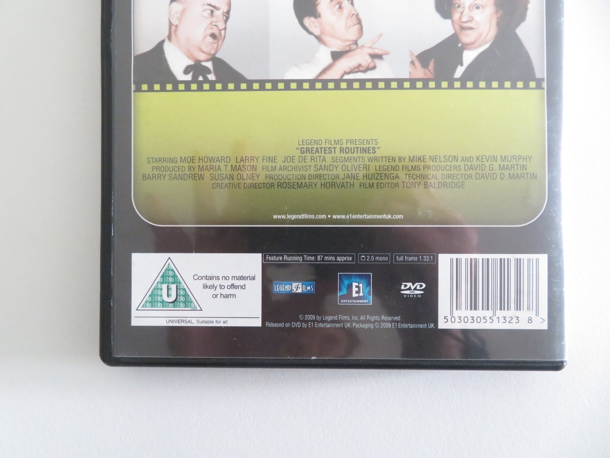THE THREE STOOGES - GREATEST ROUTINES (DVD) MOE HOWARD LARRY FINE 2009 REGION 2 Movie posters