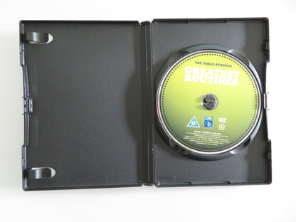 THE THREE STOOGES - GREATEST ROUTINES (DVD) MOE HOWARD LARRY FINE 2009 REGION 2 Movie posters