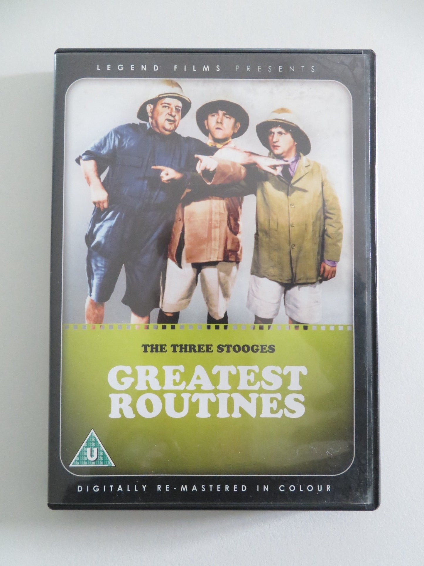 THE THREE STOOGES - GREATEST ROUTINES (DVD) MOE HOWARD LARRY FINE 2009 REGION 2 Movie posters