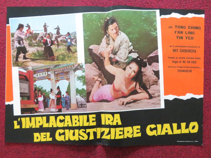 THE TIGER AND THE DRAGON - B ITALIAN FOTOBUSTA POSTER CHING TANG FAN 1971 Rendezvous Cinema Movie posters