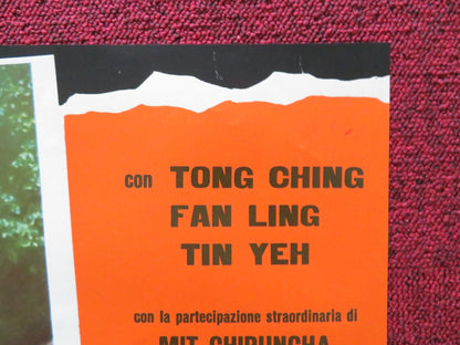 THE TIGER AND THE DRAGON - B ITALIAN FOTOBUSTA POSTER CHING TANG FAN 1971 Rendezvous Cinema Movie posters