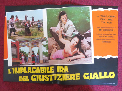 THE TIGER AND THE DRAGON ITALIAN FOTOBUSTA POSTER LING FAN CHING TANG 1971 Rendezvous Cinema Movie posters