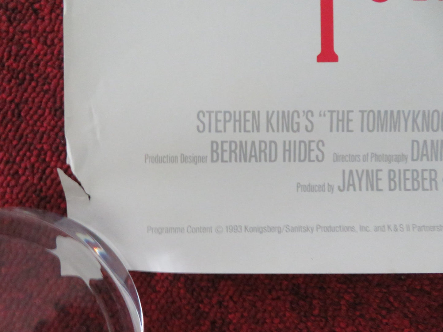 THE TOMMYKNOCKERS VHS VIDEO POSTER STEPHEN KING JIMMY SMITS 1993 Movie posters
