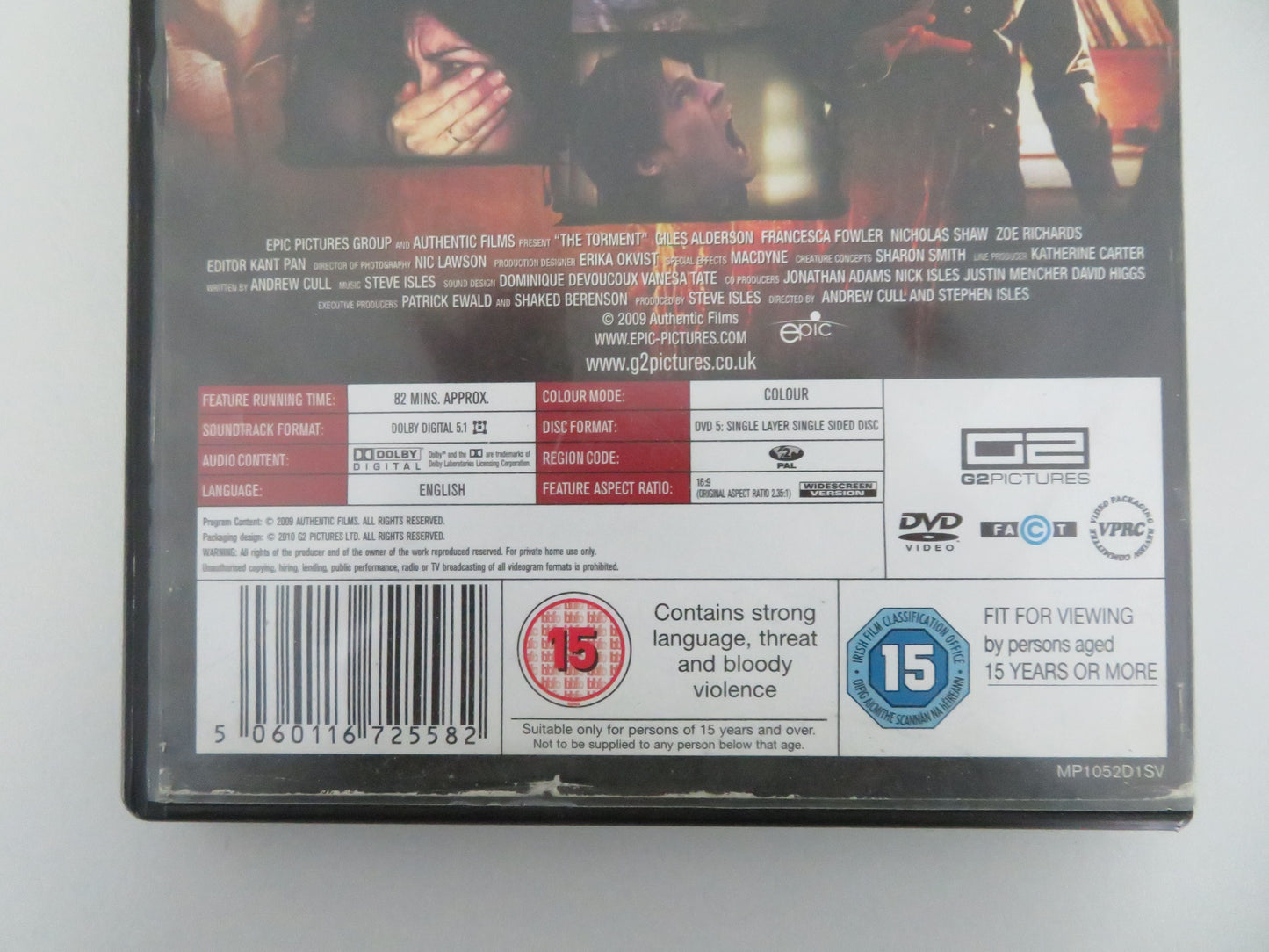 The Torment (DVD) Giles Alderson Francesca Fowler 2010 Region 2 Movie posters