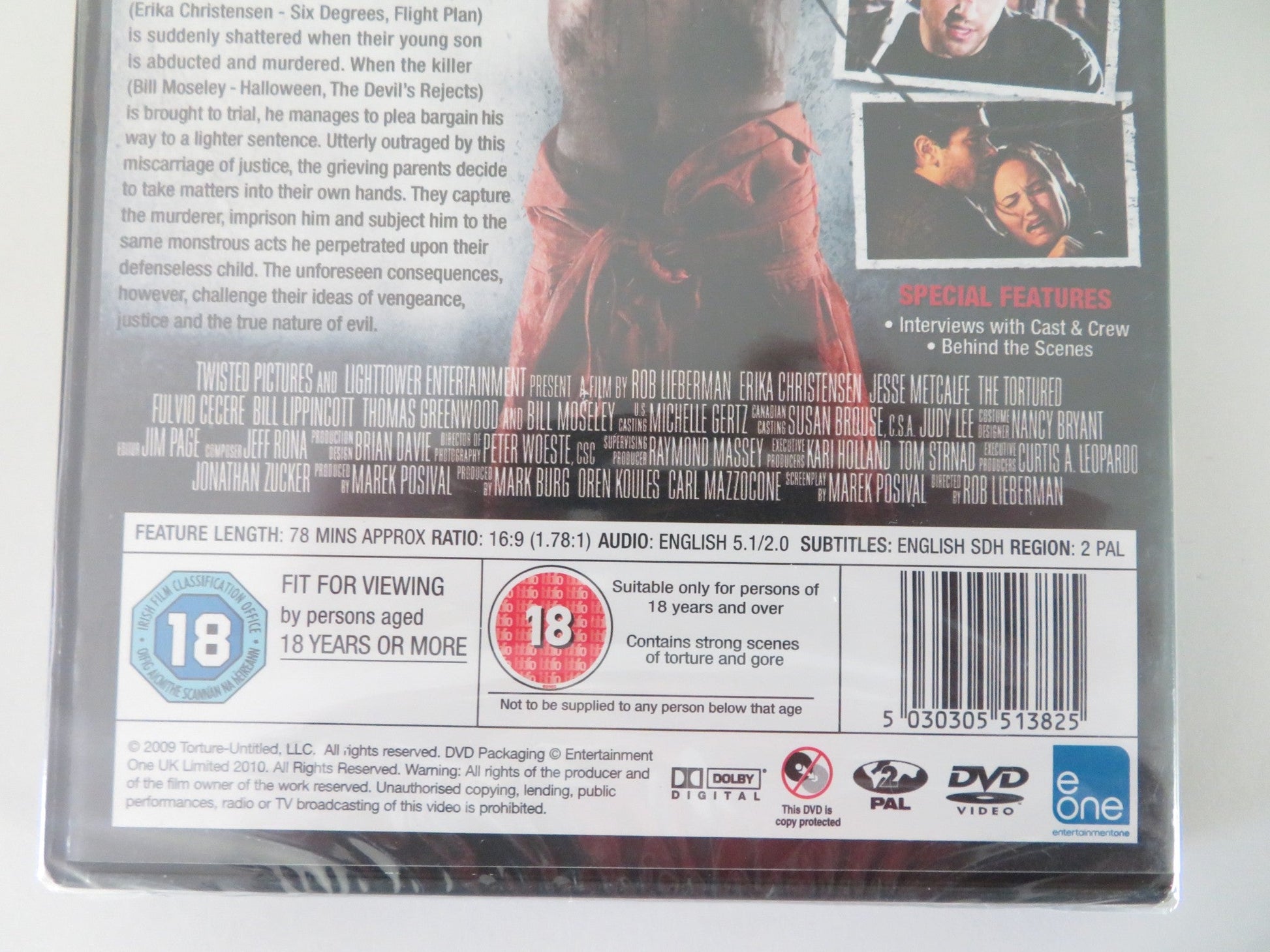 THE TORTURED (DVD) ERIKA CHRISTENSEN JESSE METCALFE 2010 REGION 2 Movie posters