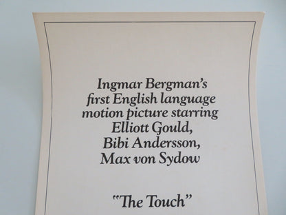 The Touch US Insert Poster Elliott Gould Bibi Andersson Max Von Sydow 1971 Movie posters