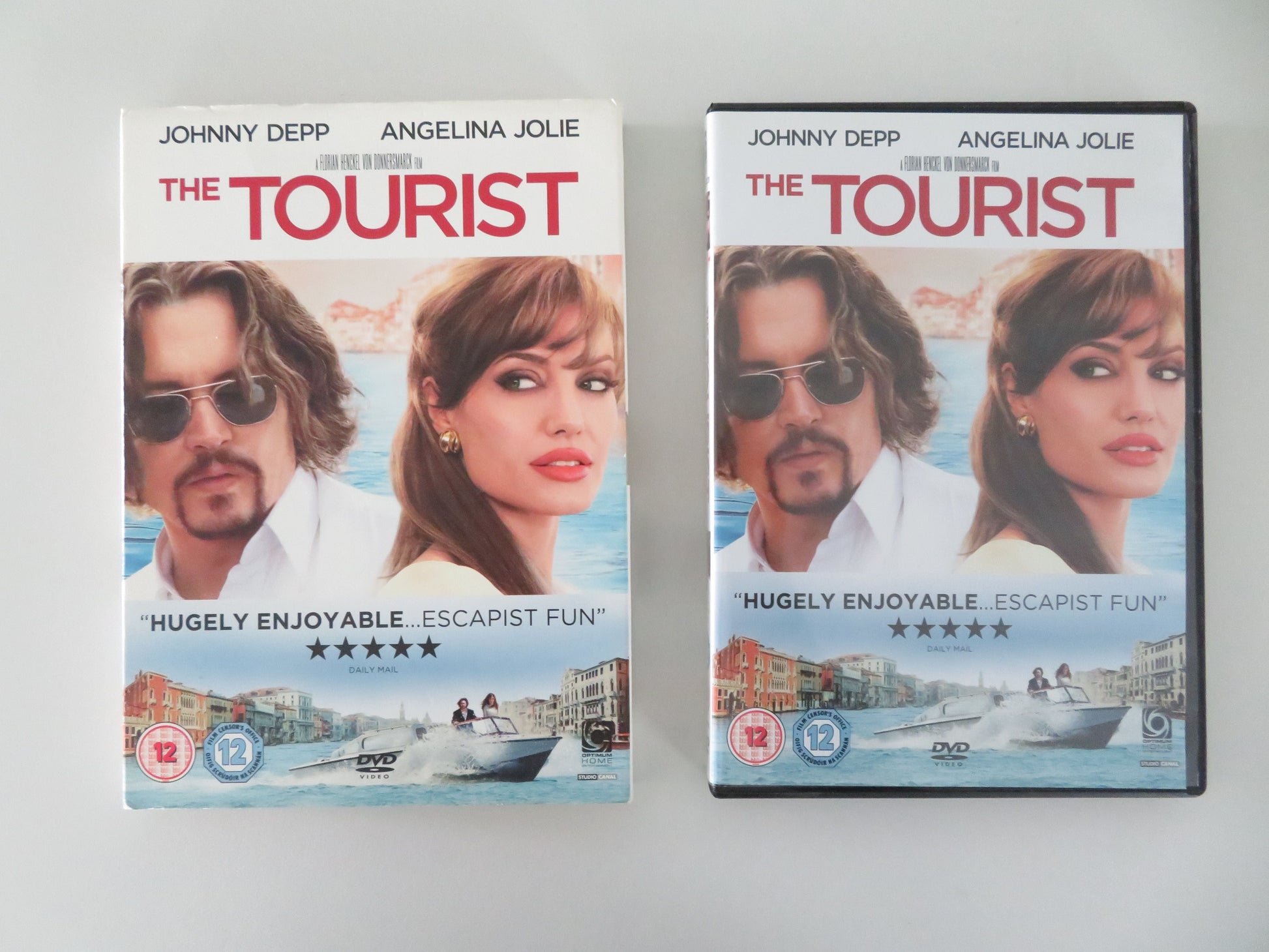 The Tourist (DVD) Johnny Depp Angelina Jolie 2010 Region 2 Movie posters