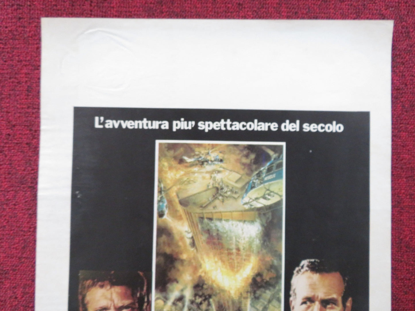 THE TOWERING INFERNO ITALIAN LOCANDINA POSTER STEVE MCQUEEN PAUL NEWMAN 1981 Rendezvous Cinema Movie posters