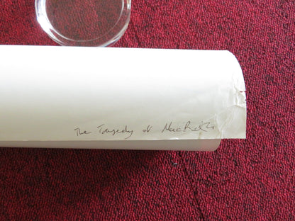 THE TRAGEDY OF MACBETH UK QUAD ROLLED POSTER DENZEL WASHINGTON F. MCDORMAND 2021 Rendezvous Cinema Movie posters