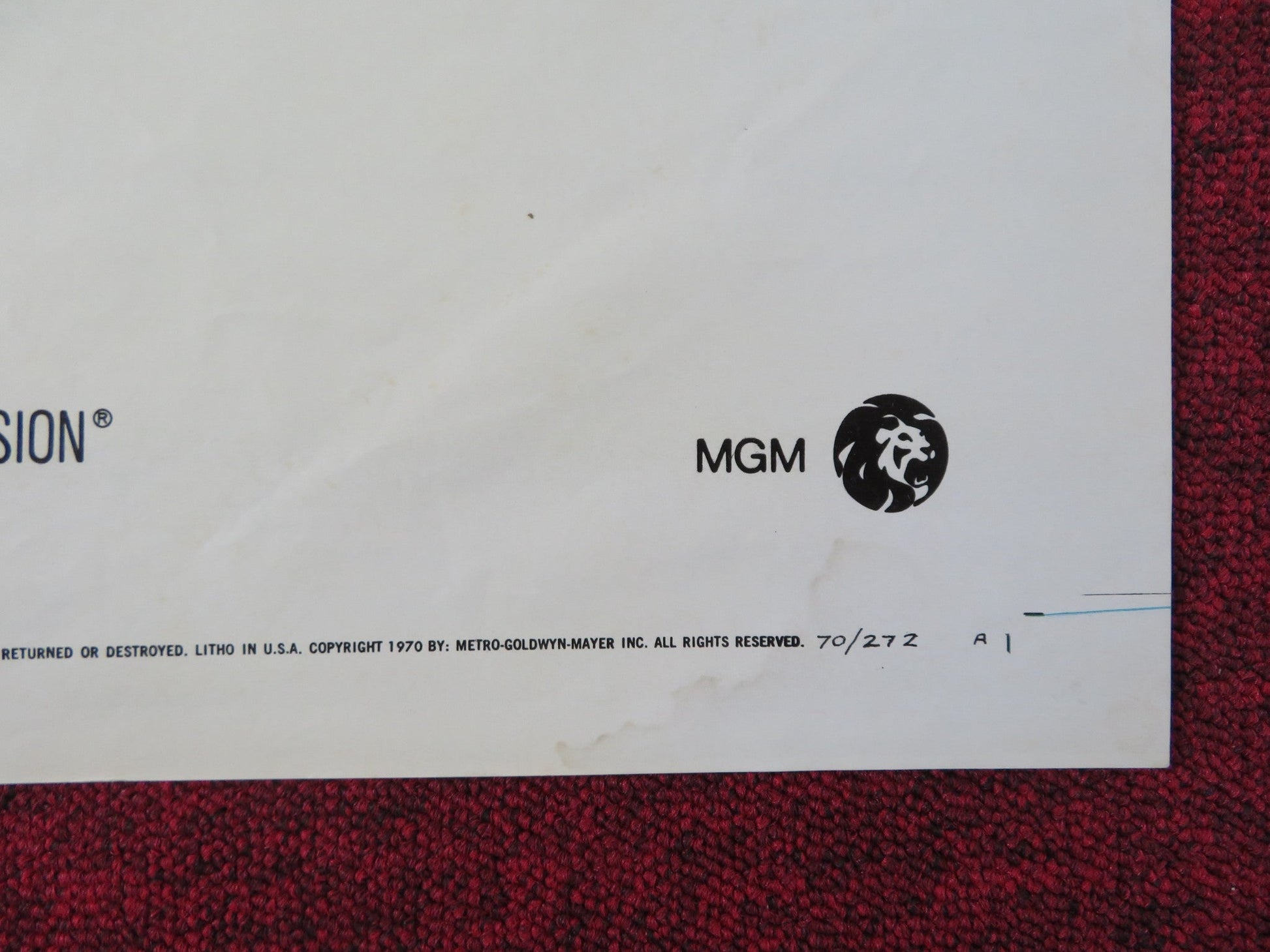 THE TRAVELING EXECUTIONER FOLDED US ONE SHEET POSTER STACY KEACH HILL 1970 Rendezvous Cinema Movie posters