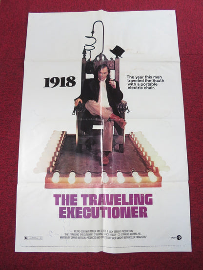 THE TRAVELING EXECUTIONER FOLDED US ONE SHEET POSTER STACY KEACH HILL 1970 Rendezvous Cinema Movie posters