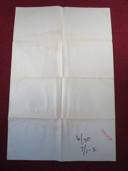 THE TRAVELING EXECUTIONER FOLDED US ONE SHEET POSTER STACY KEACH HILL 1970 Rendezvous Cinema Movie posters