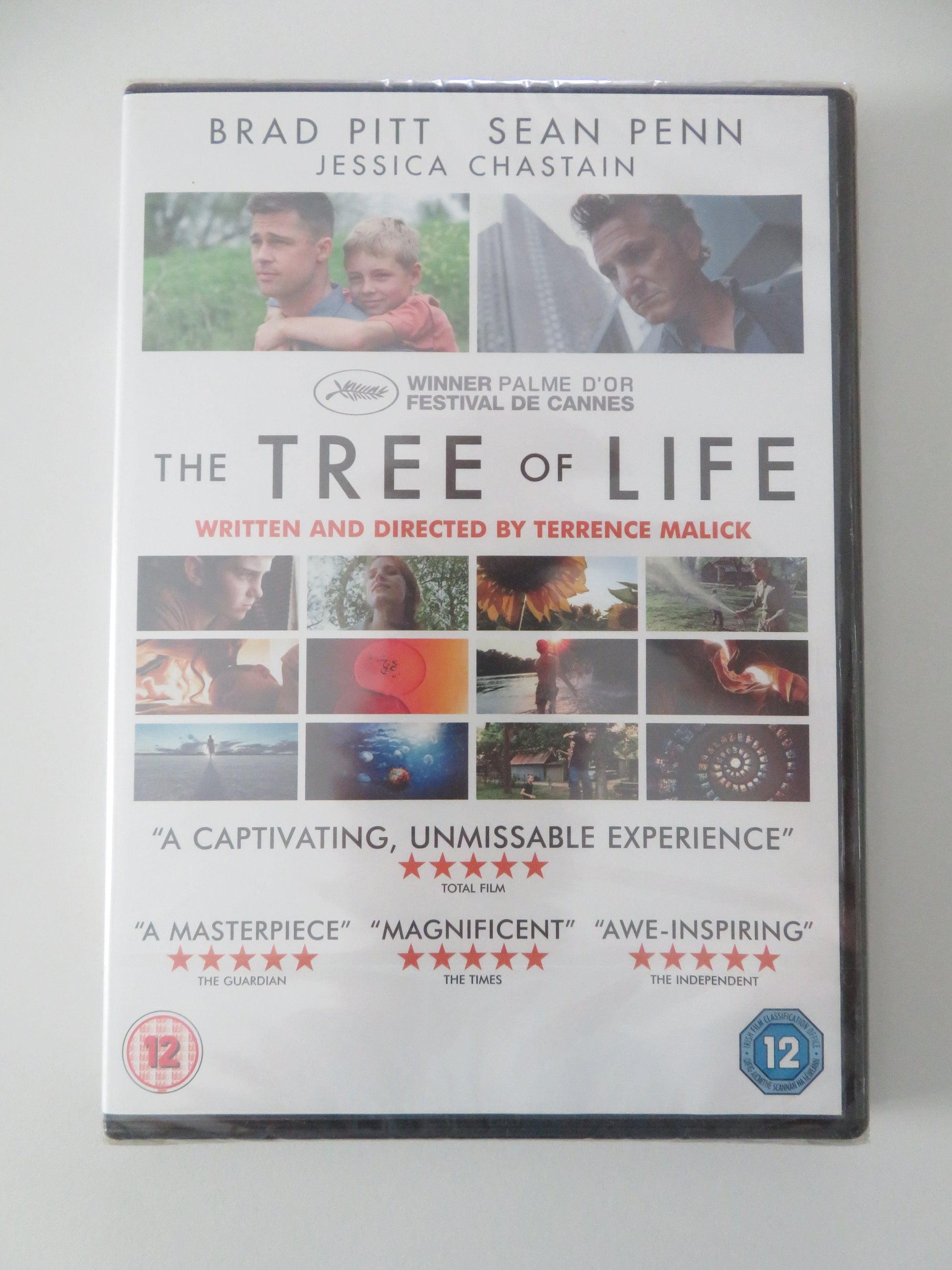 The Tree of Life (DVD) Brad Pitt Sean Penn Jessica Chastain 2011 Region 2 Movie posters