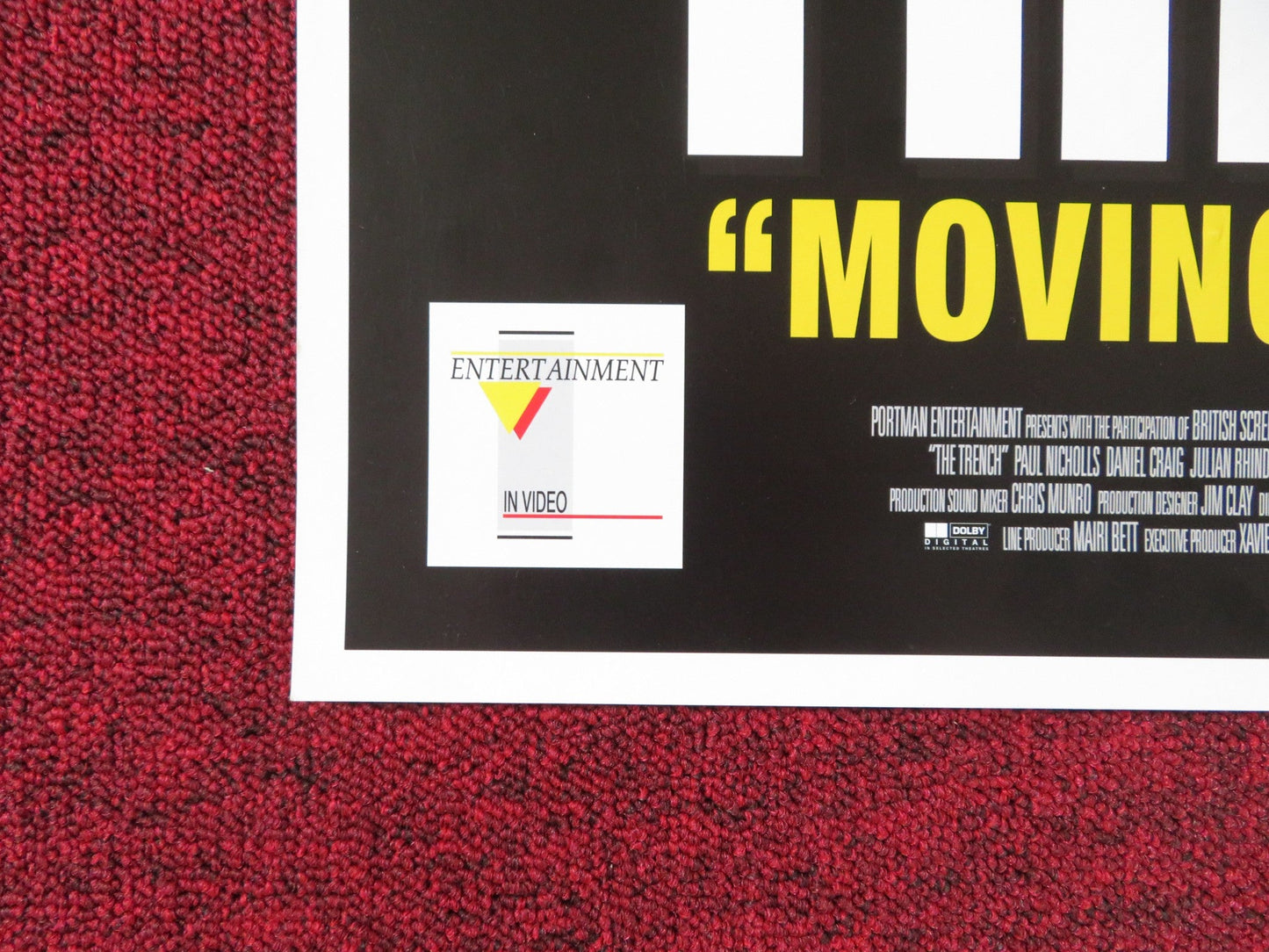 THE TRENCH VHS POSTER ROLLED DANIEL CRAIG PAUL NICHOLLS 1999 Rendezvous Cinema Movie posters